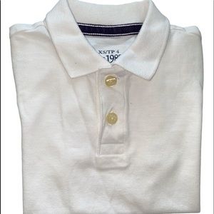 Children’s place white polo 👕(XS 4)